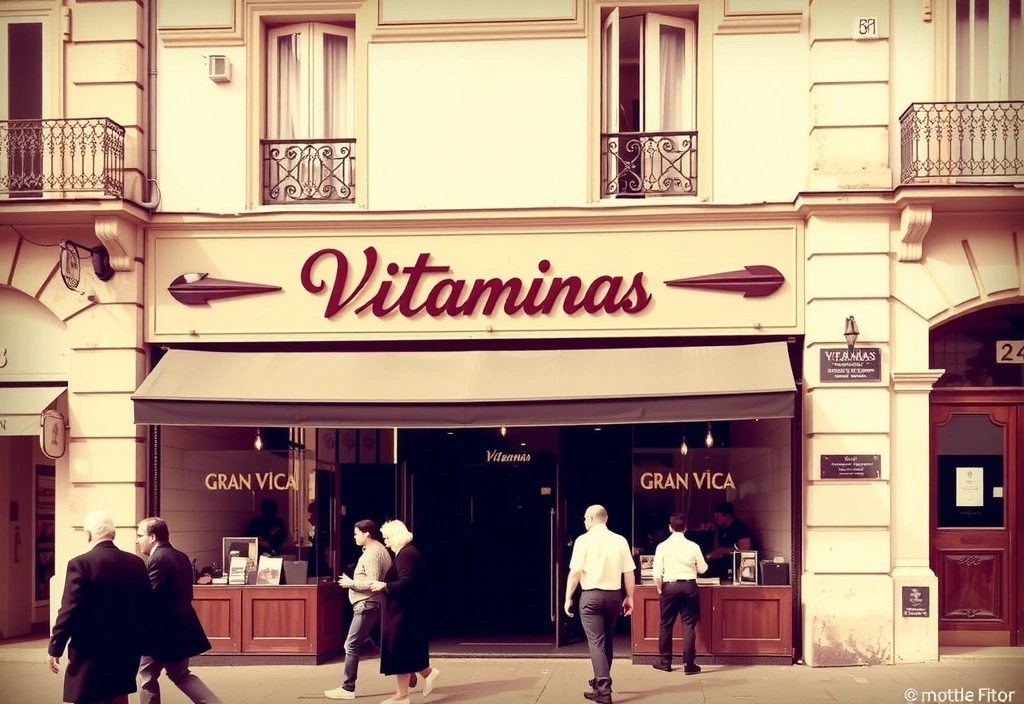 Fachada antigua de la tienda Vitaminasgranviamadrcx