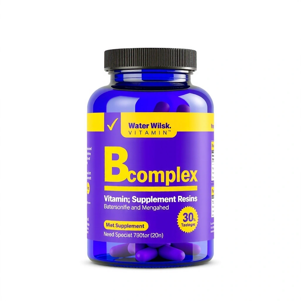 Suplemento de Complejo B con todas las vitaminas B